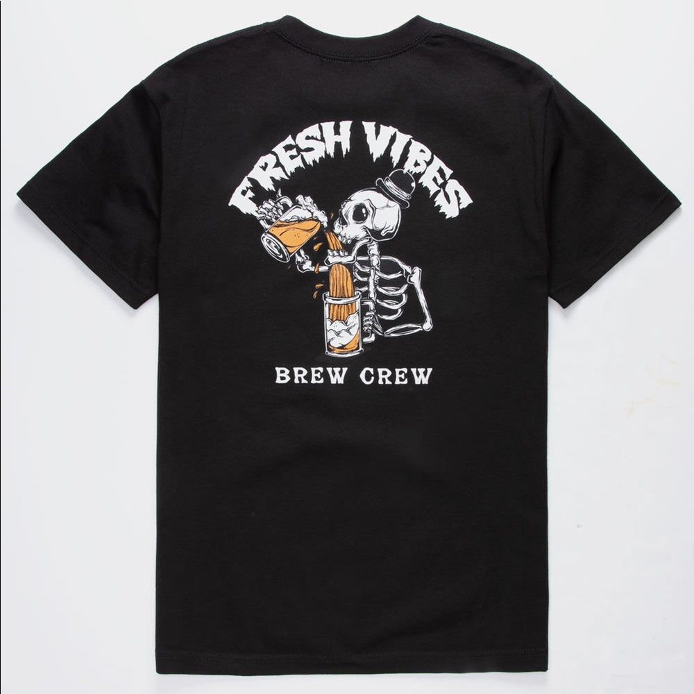 Fresh Vibes Brew Crew Adult T-Shirt 🍻